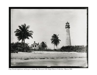 Phare de Cape Florida et la maison du gardien, Key Biscayne, 1883 - American Photographer